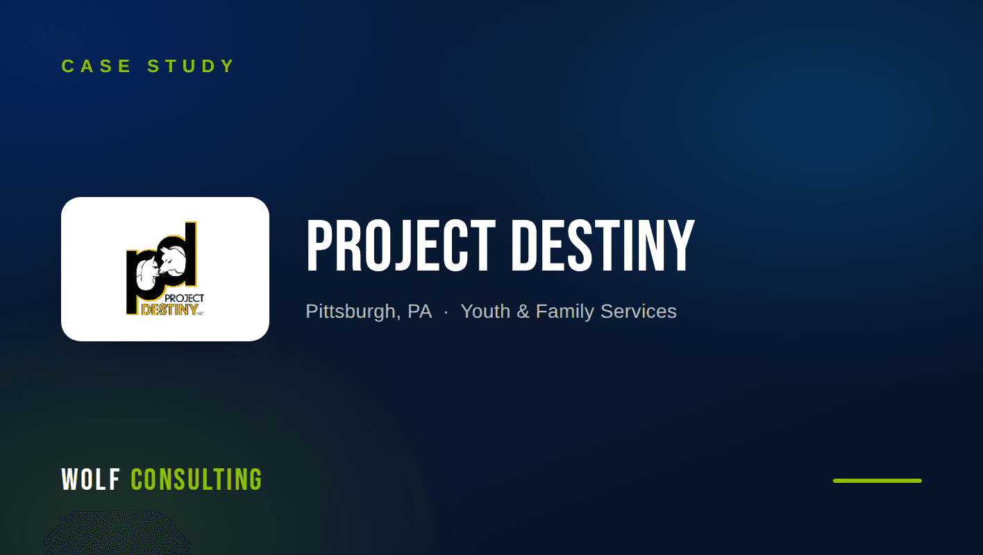 Project Destiny nonprofit case study — Wolf Consulting managed IT