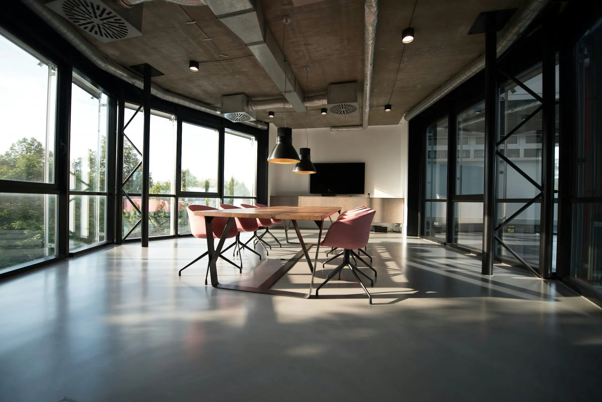 Modern boardroom, representing IT documentation and business-continuity planning