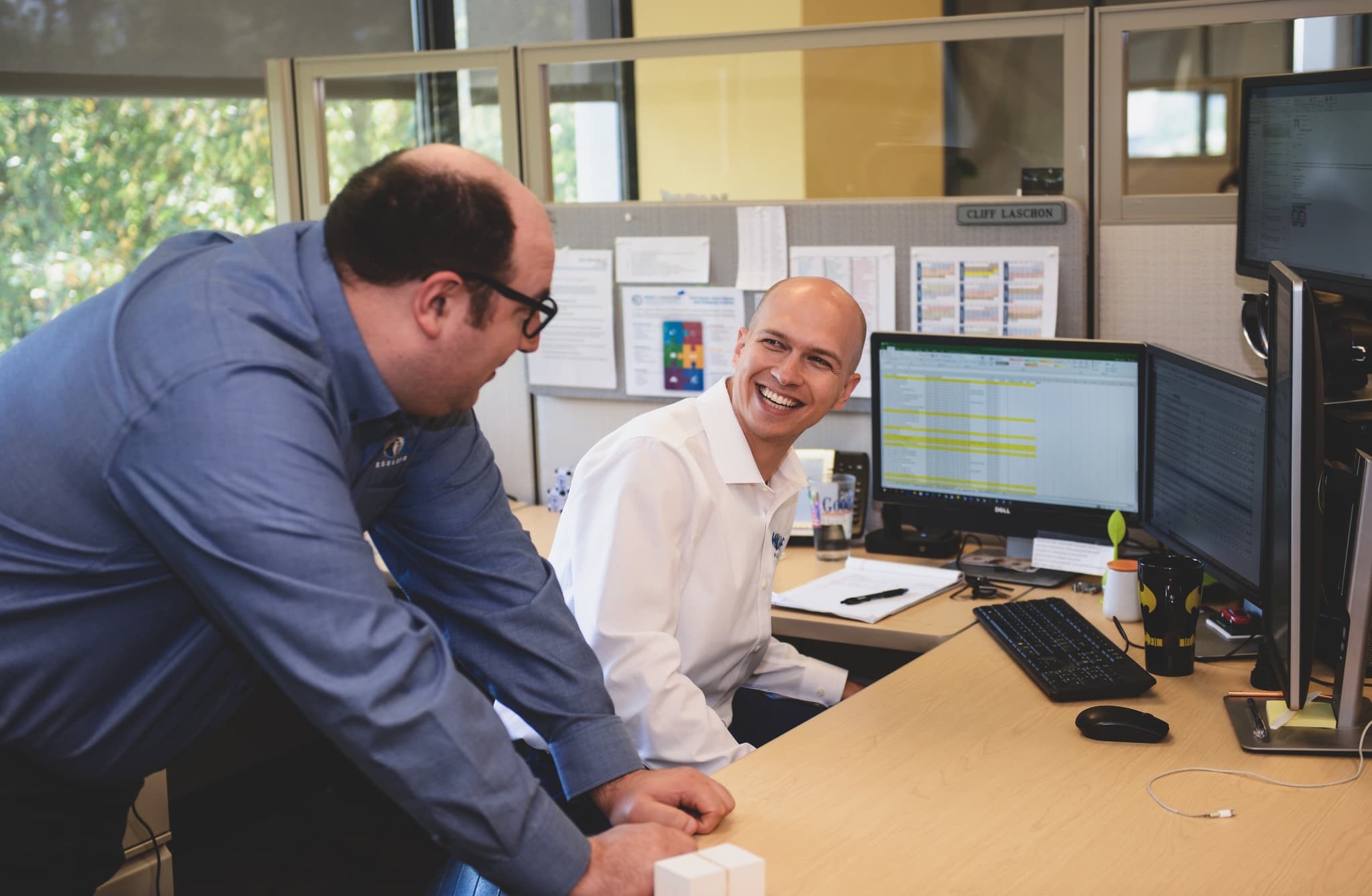 Two Wolf team members at work