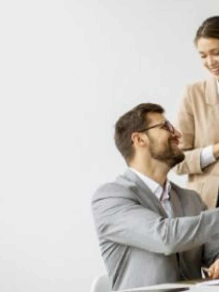 Managed services provider IT consultants and a client