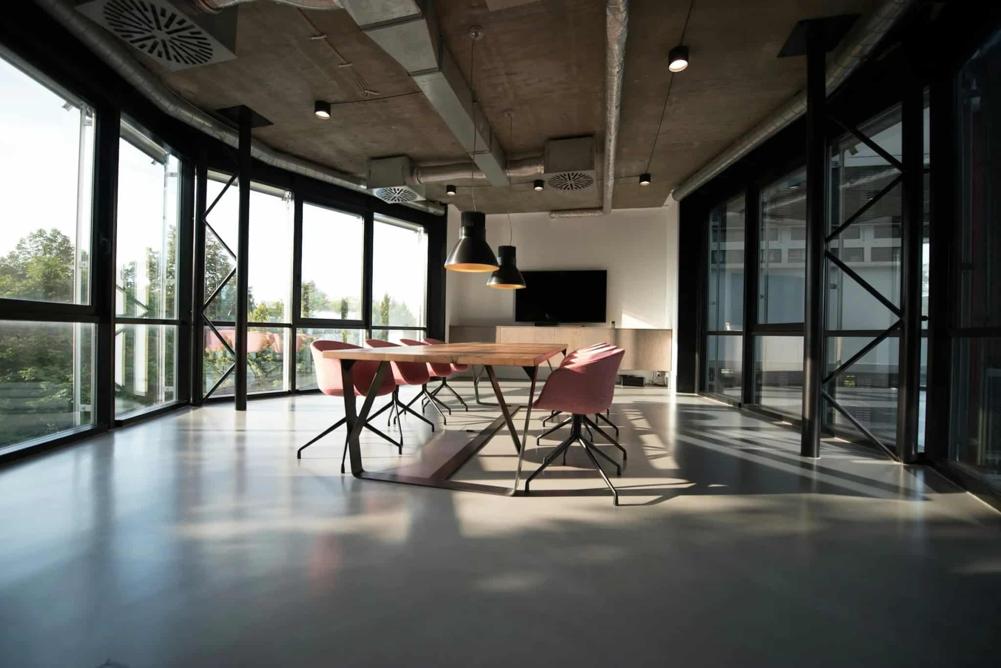 Modern boardroom, representing IT documentation and business-continuity planning