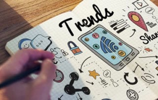 Doodle of computer & technology trends in Notebook