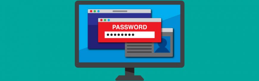password input on a desktop screen
